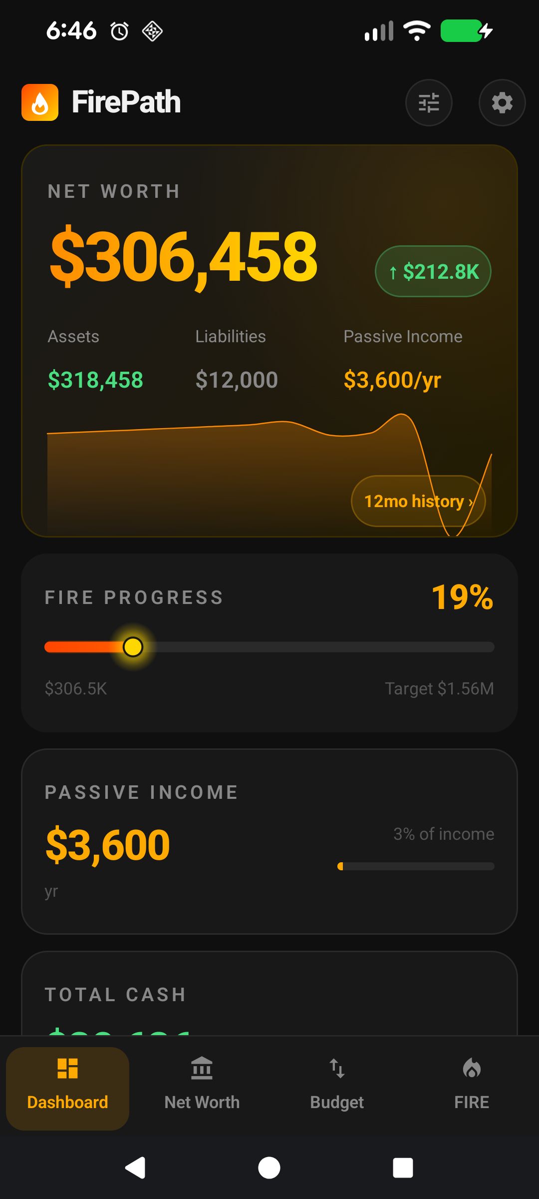 Income edit form with Passive toggle